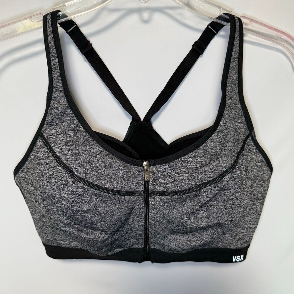 B20 VSX sport victoria’s Secret Women high impact front zip sport bra  size 36D